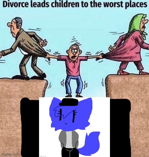 Buddy made this. I don't get it. | image tagged in divorce leads children to the worst places | made w/ Imgflip meme maker
