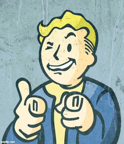 Vault boy point wink | image tagged in vault boy point wink | made w/ Imgflip meme maker