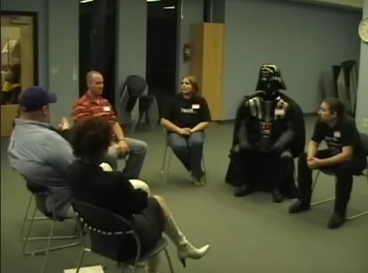 High Quality Star wars darth vader in class Blank Meme Template