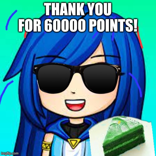 ItsFunneh | THANK YOU FOR 60000 POINTS! | image tagged in itsfunneh | made w/ Imgflip meme maker
