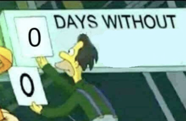 0 days without (Lenny, Simpsons)