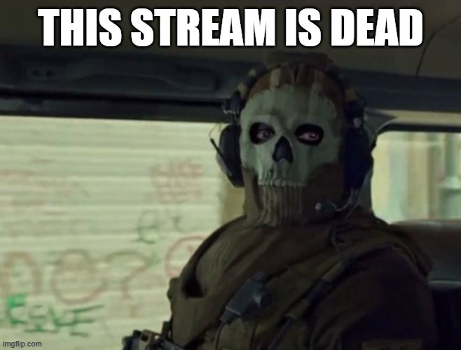 No memes? | THIS STREAM IS DEAD | image tagged in dead stream | made w/ Imgflip meme maker