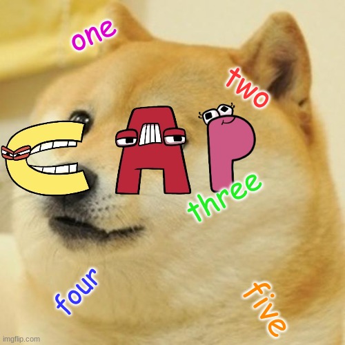 Doge | one; two; three; four; five | image tagged in memes,doge | made w/ Imgflip meme maker