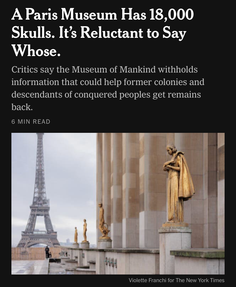 Paris museum skulls Blank Meme Template