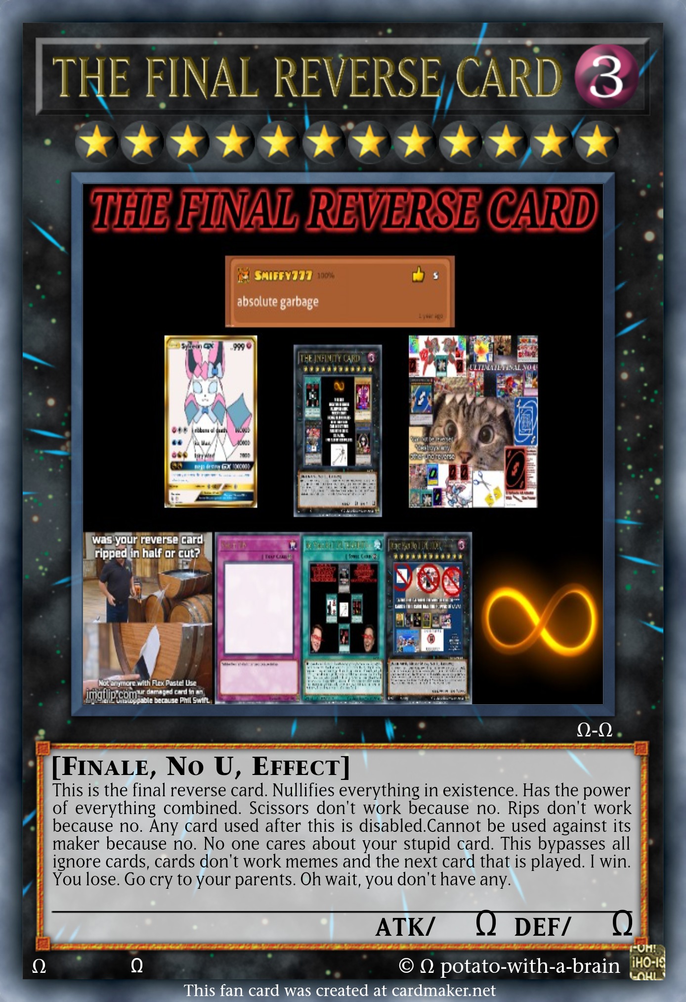 High Quality THE FINAL REVERSE CARD Blank Meme Template