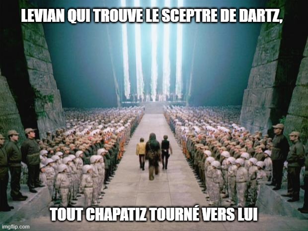Star Wars Congratulations  | LEVIAN QUI TROUVE LE SCEPTRE DE DARTZ, TOUT CHAPATIZ TOURNÉ VERS LUI | image tagged in star wars congratulations | made w/ Imgflip meme maker