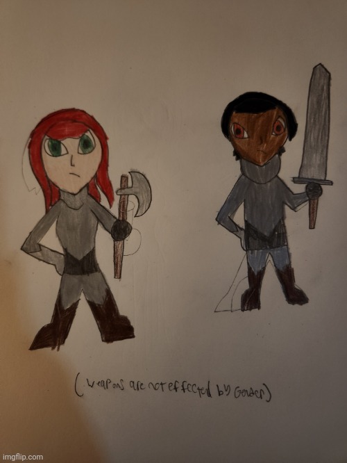 Wymar, both forms (you are able to choose any race color, any hair color and any eye color) | made w/ Imgflip meme maker