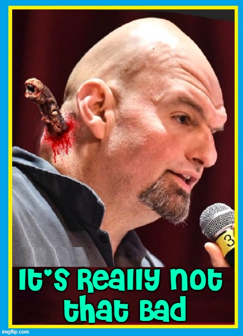 I was wondering what was living in that hump... | It's Really not
 that Bad | image tagged in vince vance,john fetterman,alien,memes,pennsylvania,stroke | made w/ Imgflip meme maker