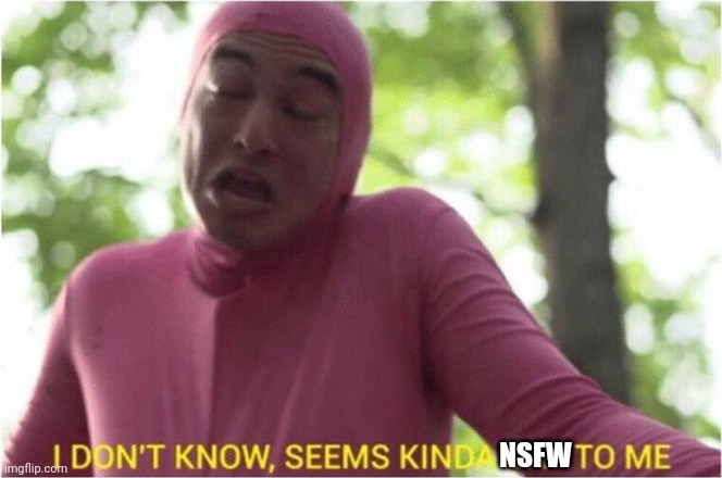 I Don't Know, Seems Kinda Gay To Me | NSFW | image tagged in i don't know seems kinda gay to me | made w/ Imgflip meme maker