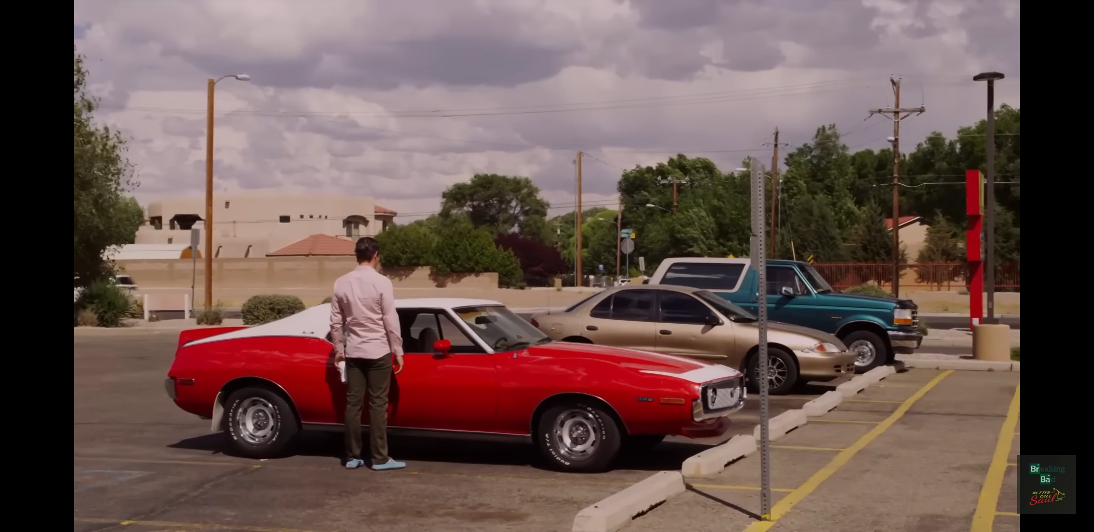 Lalo waiting outside car Blank Meme Template