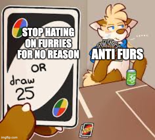 I do not understand the unjustful hate on furries | ANTI FURS; STOP HATING ON FURRIES FOR NO REASON | image tagged in furry draw 25,the furry fandom,floofy | made w/ Imgflip meme maker