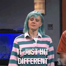 High Quality It just hit different SNL still Blank Meme Template