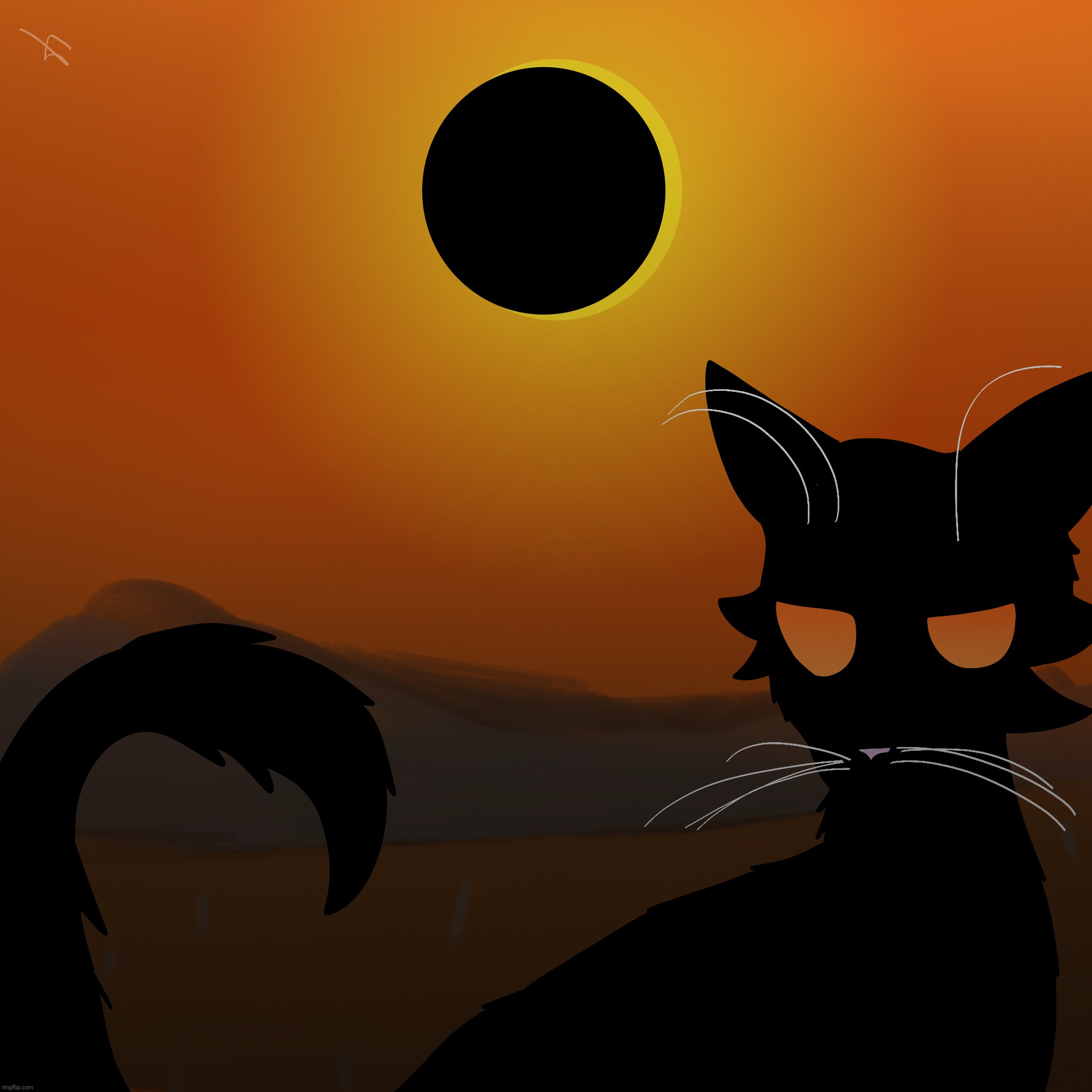Eclipse Artwork from Warrior Cats | made w/ Imgflip meme maker