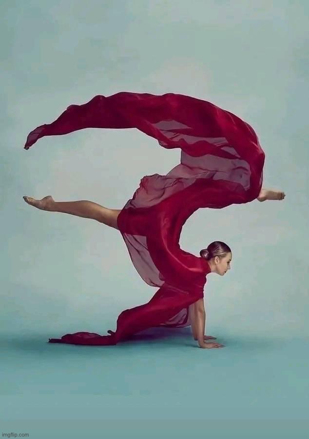 Ballerina in red | image tagged in ballerina in red | made w/ Imgflip meme maker