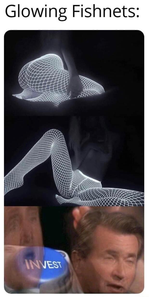 Glowing fishnets Blank Meme Template