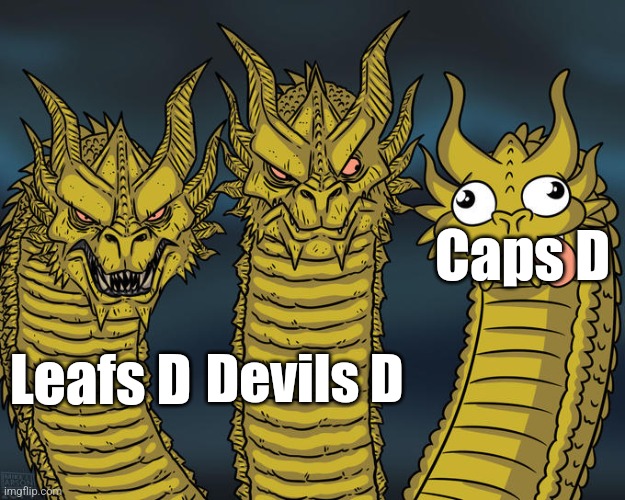 Derpy Dragon | Caps D; Devils D; Leafs D | image tagged in derpy dragon | made w/ Imgflip meme maker