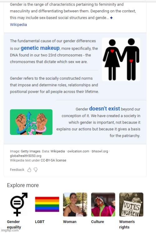 What can be said? A search for gender brings up definition fluidity with gender fluidity. Confused much? | image tagged in gender | made w/ Imgflip meme maker