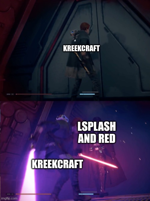 Star Wars Jedi Fallen Order Vader | KREEKCRAFT; LSPLASH AND RED; KREEKCRAFT | image tagged in star wars jedi fallen order vader | made w/ Imgflip meme maker