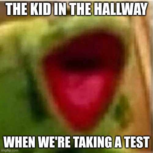 its true. very true. | THE KID IN THE HALLWAY; WHEN WE'RE TAKING A TEST | image tagged in ahhhhhhhhhhhhh | made w/ Imgflip meme maker