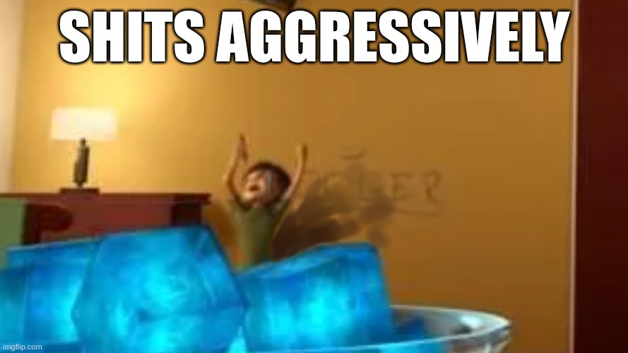 SHITS AGGRESSIVELY | image tagged in me when ur mom,me with the ink demon voice,me when turtle | made w/ Imgflip meme maker