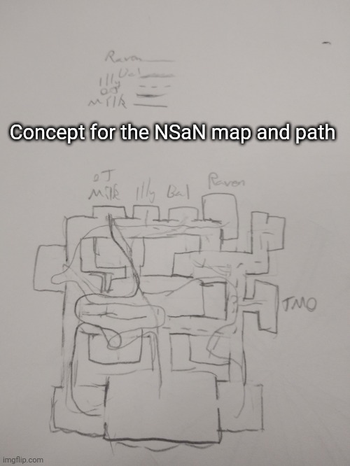 I love how all of them wander around and then there's Bal who's just no bullshit just beelining it to you | Concept for the NSaN map and path | made w/ Imgflip meme maker