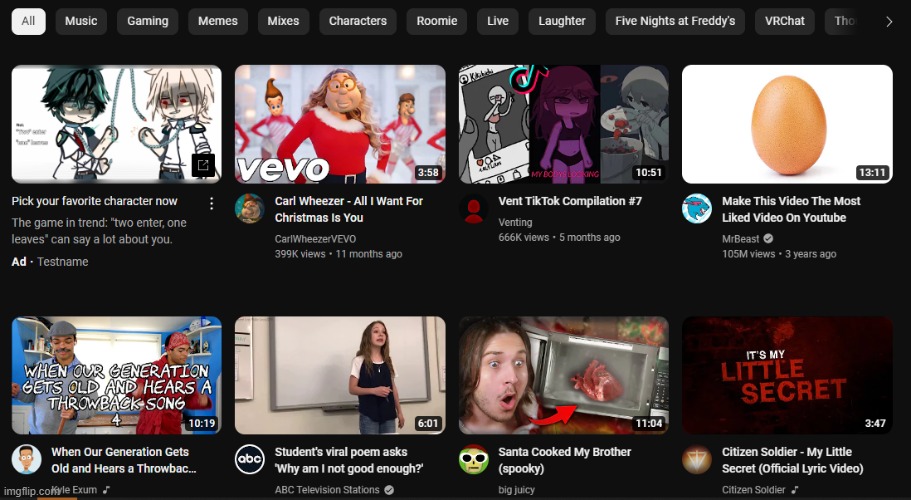 Is my youtube on drugs-? | made w/ Imgflip meme maker