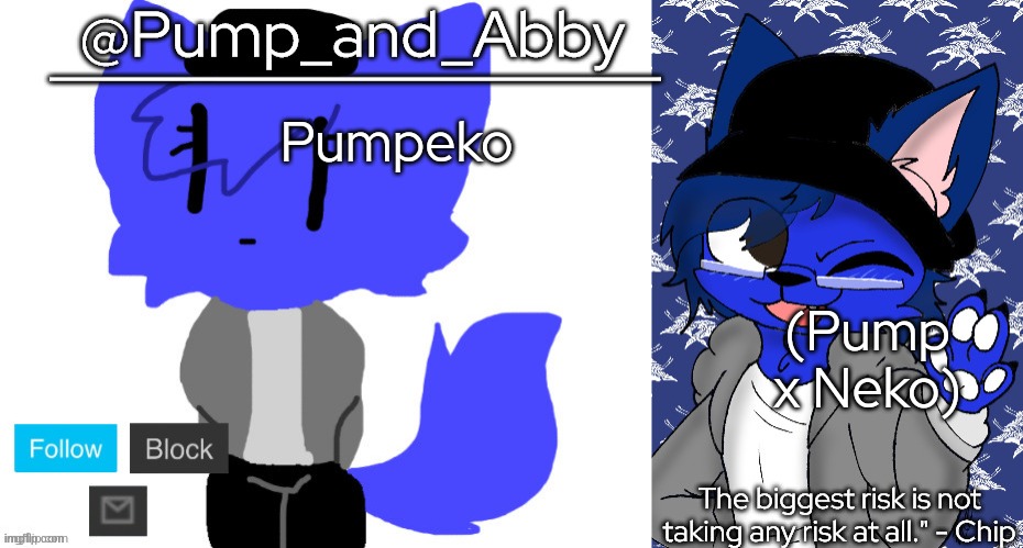 pump and abby | Pumpeko; (Pump x Neko) | image tagged in pump and abby | made w/ Imgflip meme maker