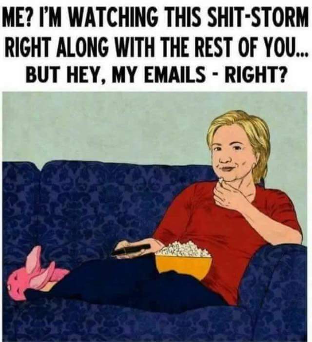 Hillary emails - popcorn time Blank Meme Template