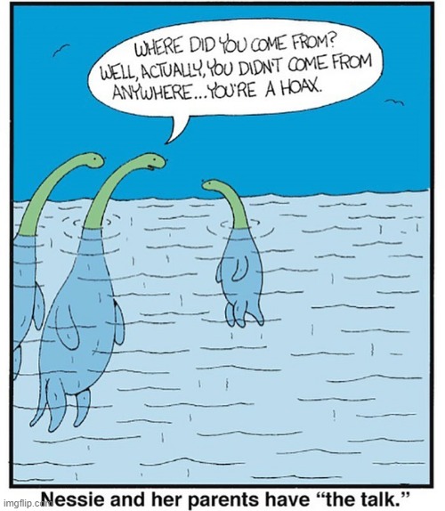 Nessie | image tagged in comics | made w/ Imgflip meme maker