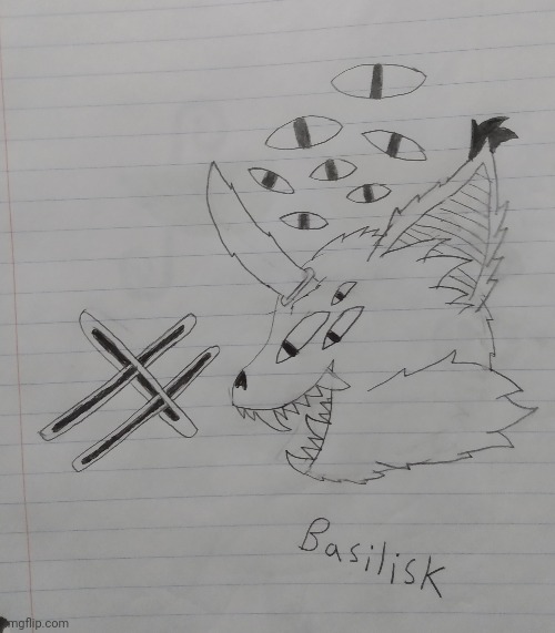 High Quality Basilisk, the Demon Wolf Blank Meme Template