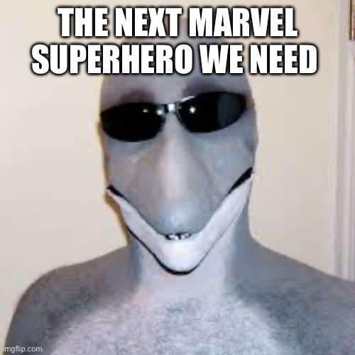 Marvel better | THE NEXT MARVEL SUPERHERO WE NEED | image tagged in dolphin guy | made w/ Imgflip meme maker