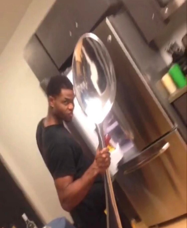 High Quality Comically Large Spoon Blank Meme Template