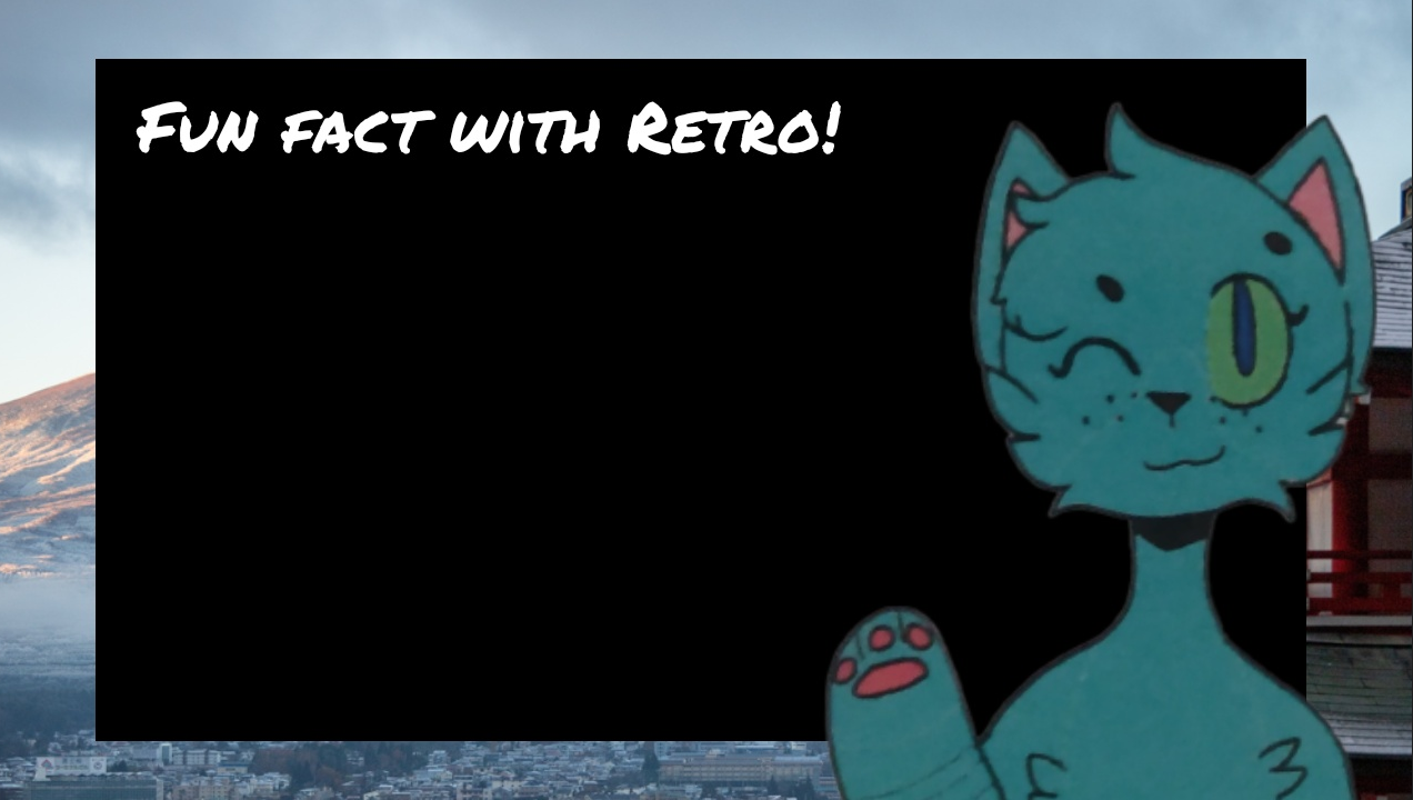 High Quality Fun fact with Retro Blank Meme Template