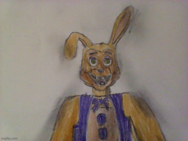 My Take On Springbonnie | image tagged in fnaf,drawing | made w/ Imgflip meme maker