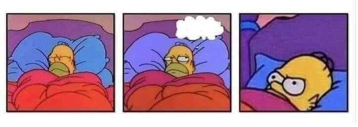 Homer in bed mad Blank Meme Template