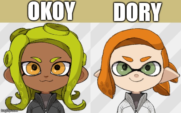An alternative reality where Inkmatas and her parents never went into slavery. These are Inkmatas' parents | OKOY; DORY | made w/ Imgflip meme maker