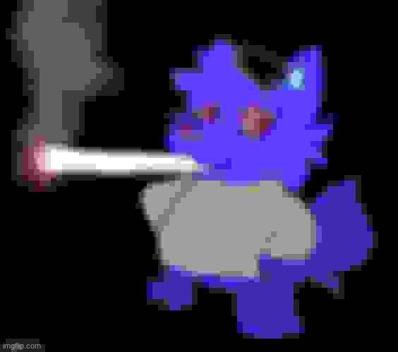 High Quality Abby smoking but pixelated Blank Meme Template