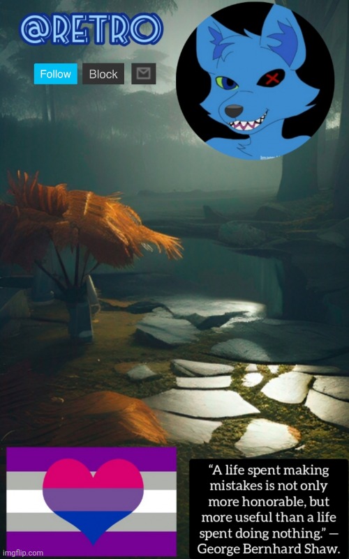 RetroTheFloof Announcement Template (improved) Blank Meme Template