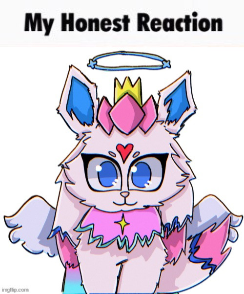 image tagged in my honest reaction,royal sylceon drawn by bluehonubluehonubluehonubluehonu | made w/ Imgflip meme maker