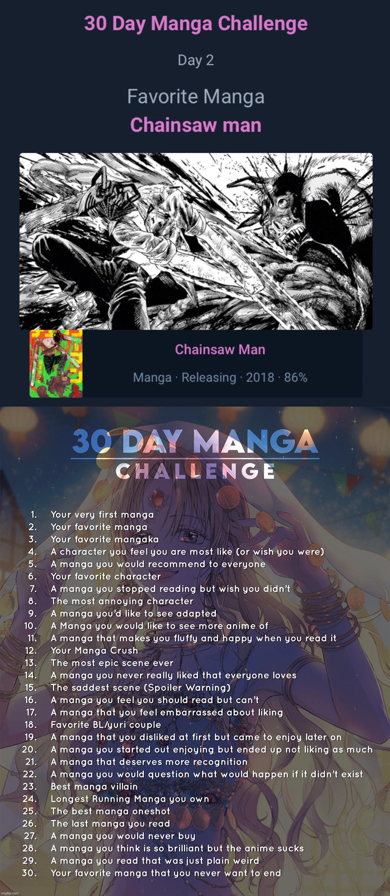 image tagged in 30 day manga challenge | made w/ Imgflip meme maker