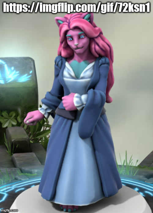 kitty in hero forge | https://imgflip.com/gif/72ksn1 | image tagged in kitty in hero forge | made w/ Imgflip meme maker