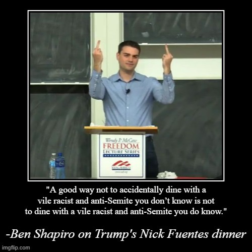 Ben Shapiro utterly destroys anti-Semites with facts and logic | image tagged in ben shapiro utterly destroys anti-semites with facts and logic,ben shapiro,anti-semitism,anti-semite and a racist,facts,logic | made w/ Imgflip meme maker