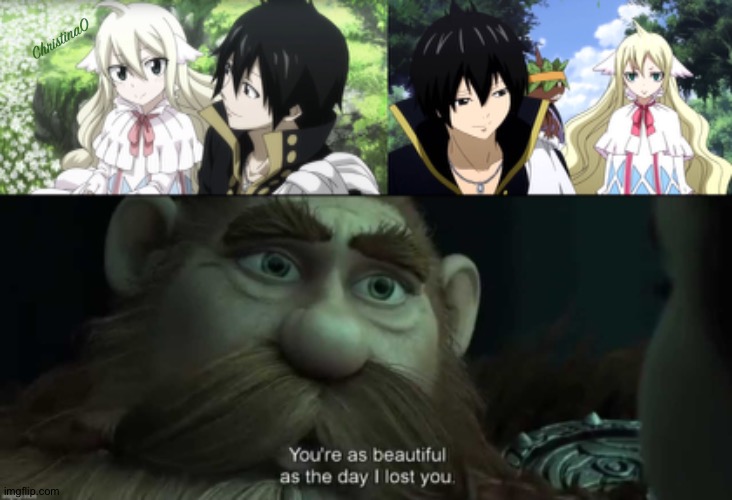 Fairy Tail Meme Zeref and Mavis | ChristinaO | image tagged in memes,fairy tail,fairy tail meme,anime,how to train your dragon,zeref dragneel | made w/ Imgflip meme maker