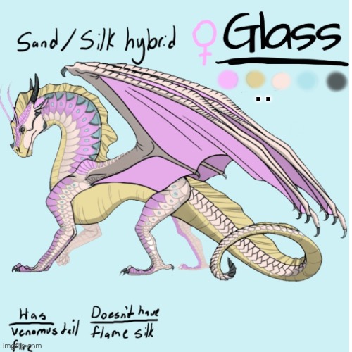 My wings of fire Oc! :D | .. | image tagged in wings of fire,dragon,ocs,sandwing,silkwing | made w/ Imgflip meme maker