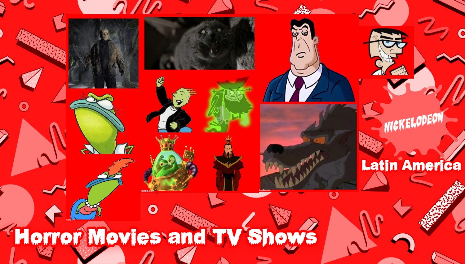 Nickelodeon LA Horror Movies and TV Shows Villains Blank Meme Template