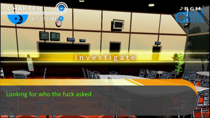 I can’t think of any meme ideas | image tagged in looking for who the fuk asked | made w/ Imgflip meme maker