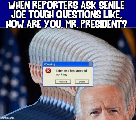 Be Proud, America, our corrupt Prez is in bed with the Chinese! | WHEN REPORTERS ASK SENILE
JOE TOUGH QUESTIONS LIKE,
"HOW ARE YOU, MR. PRESIDENT?" | image tagged in vince vance,joe biden,creepy joe biden,senile,corrupt,family | made w/ Imgflip meme maker