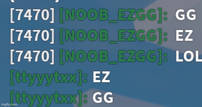 Search for the clan name in bedwars lol | made w/ Imgflip meme maker