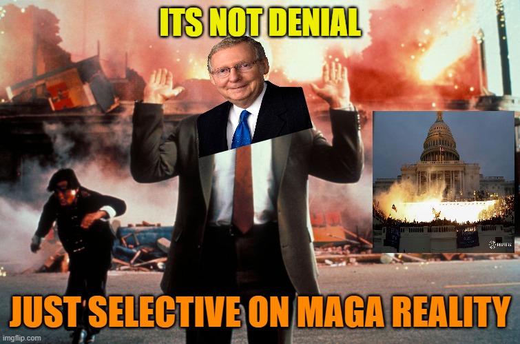 Nothing to see here | ITS NOT DENIAL JUST SELECTIVE ON MAGA REALITY | image tagged in nothing to see here | made w/ Imgflip meme maker