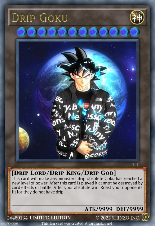 Anybody ELse | image tagged in goku drip,goku,drip,supreme,jordan,yugioh | made w/ Imgflip meme maker